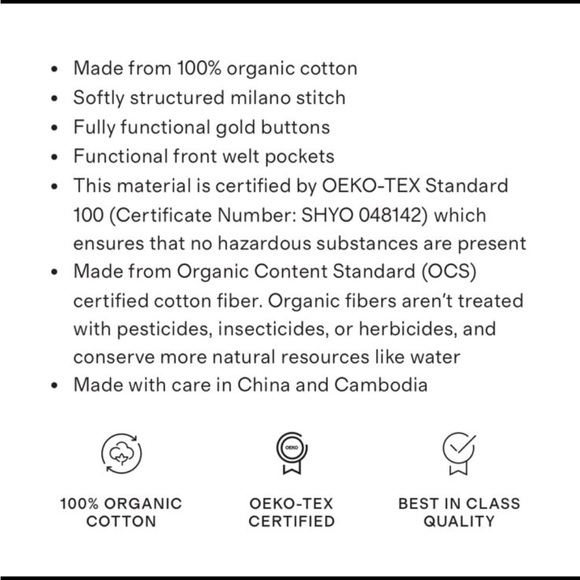 NWT Quince 100% Organic Cotton Sweater Jacket cardigan size L - Picture 10 of 10